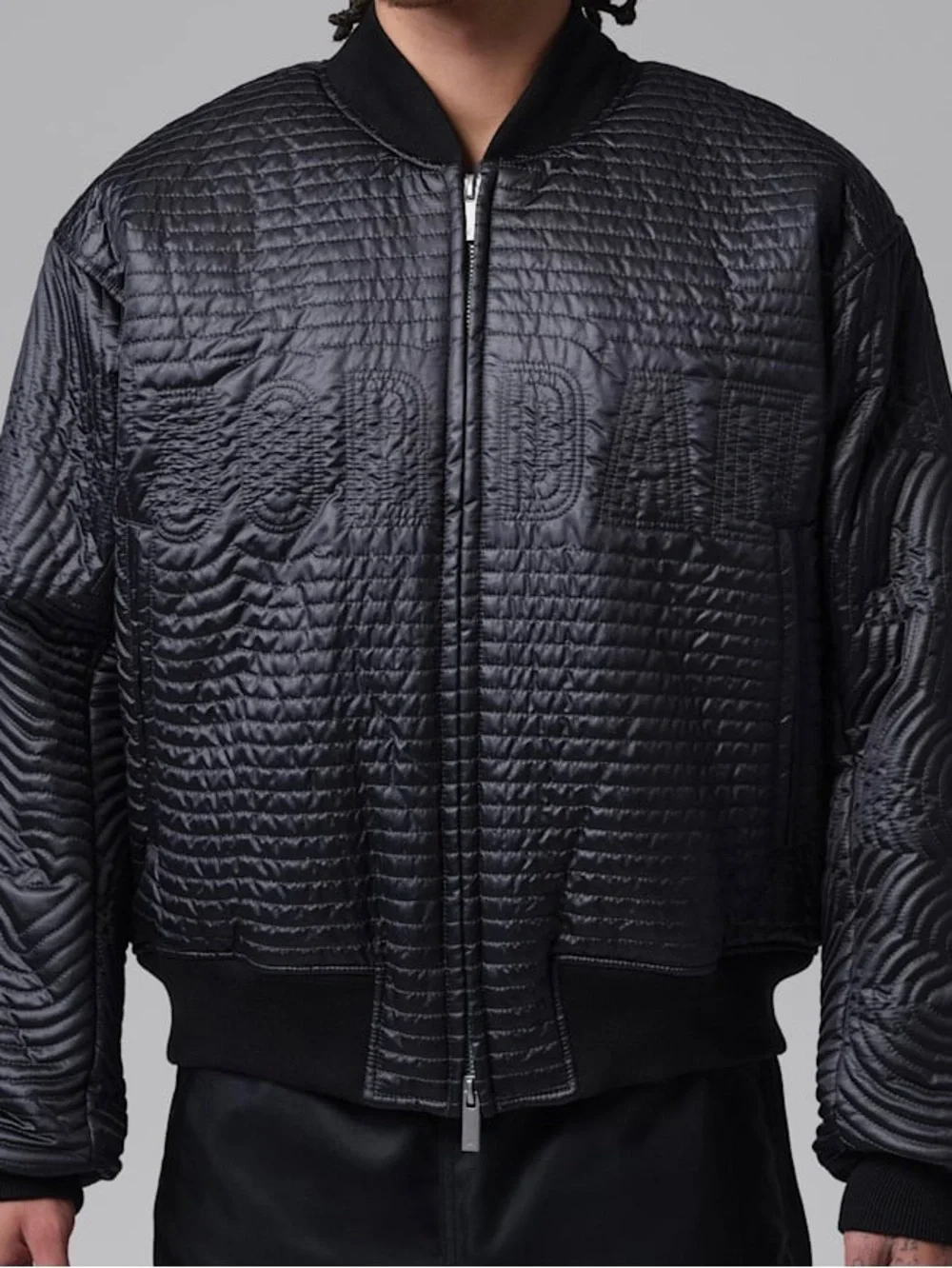 Jordan Flight Varsity Quilted Bomber Jacket Men’s SZ XXL Black II5314-010 NWT